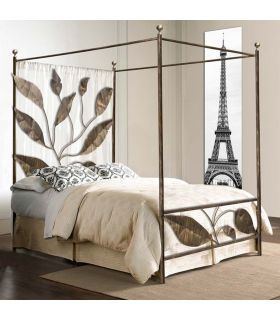 Himmelbett aus Eisen Kollektion BLÄTTER