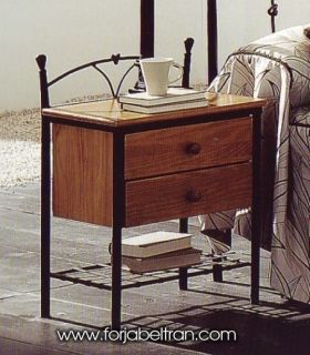 Schmiedeeisen-Nachttische : Modell NUDOS