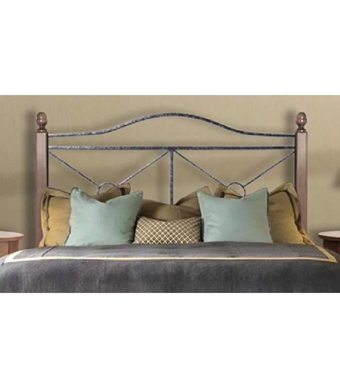 Cabeceros Forja con Postes de Madera : Colección ANDREA