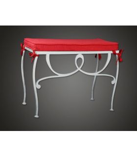 Fußbank aus Schmiedeeisen : Modell DONA