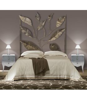 Kopfende aus Schmiedeeisen BLÄTTER