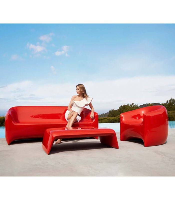 Design-Gartensofa aus Kunstharz : Kollektion BLOW