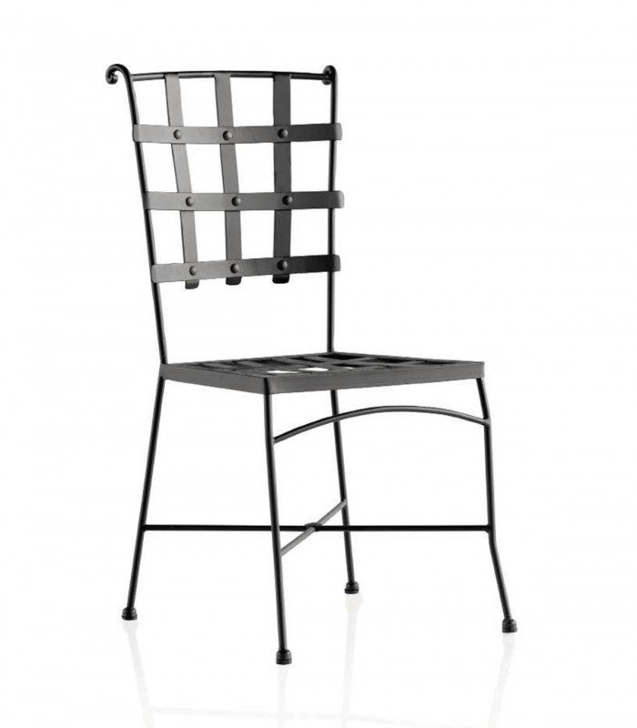 Stuhl oder Sessel aus Eisen Modell Genf