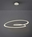 LED-Hängelampe in modernem Stil LOOPING Weiß