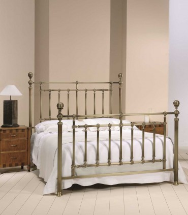 Messingbett im Antik-Look Modell ALEXANDRA