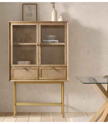Vitrina de madera y metal ANDES